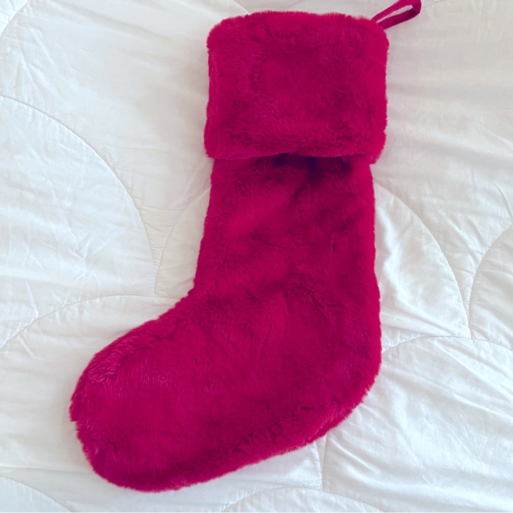 Soft and Cozy wine colored stocking